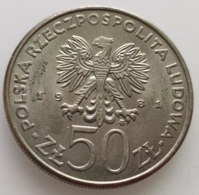 外国散币20240612场次（中拍皆有赠品），每周两拍，可寄存 - 波兰1981年博雷斯拉夫二世国王50兹罗提
