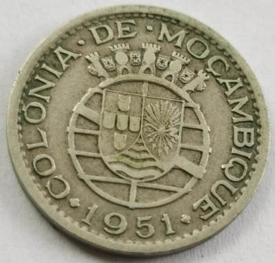 外国散币20240612场次（中拍皆有赠品），每周两拍，可寄存 - 葡属莫桑比克1951年50分