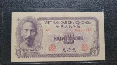 桂P钱币文化工作室拍卖第十三期 - 中国代印越南民主共和国1951年20盾，热门品种
