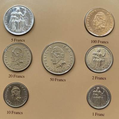 2024龙年第15场钱币拍卖 - 波利尼西亚-世界各国UNC硬币套币富兰克林包装