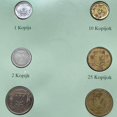 2024龙年第15场钱币拍卖 - 乌克兰-世界各国UNC硬币套币富兰克林包装