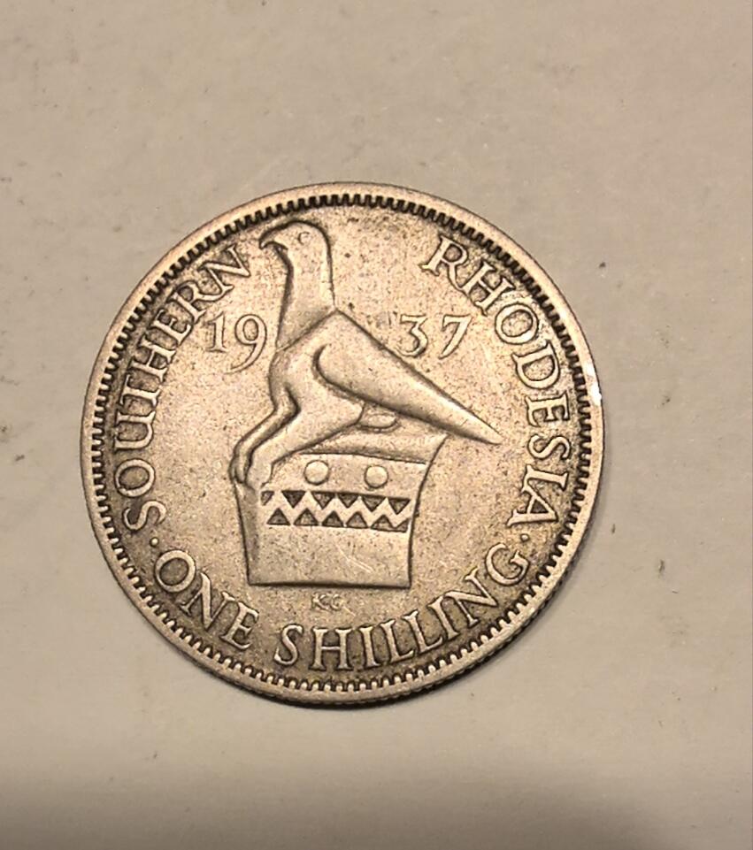 1937年英属南罗德西亚银币1先令
