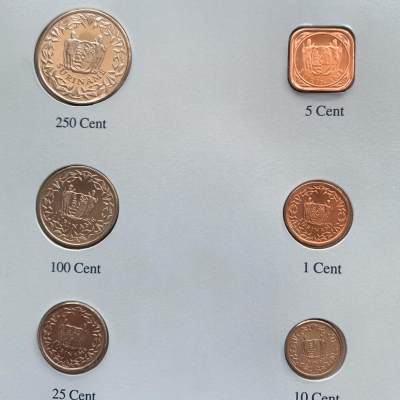 2024龙年第15场钱币拍卖 - 苏里南-世界各国UNC硬币套币富兰克林包装