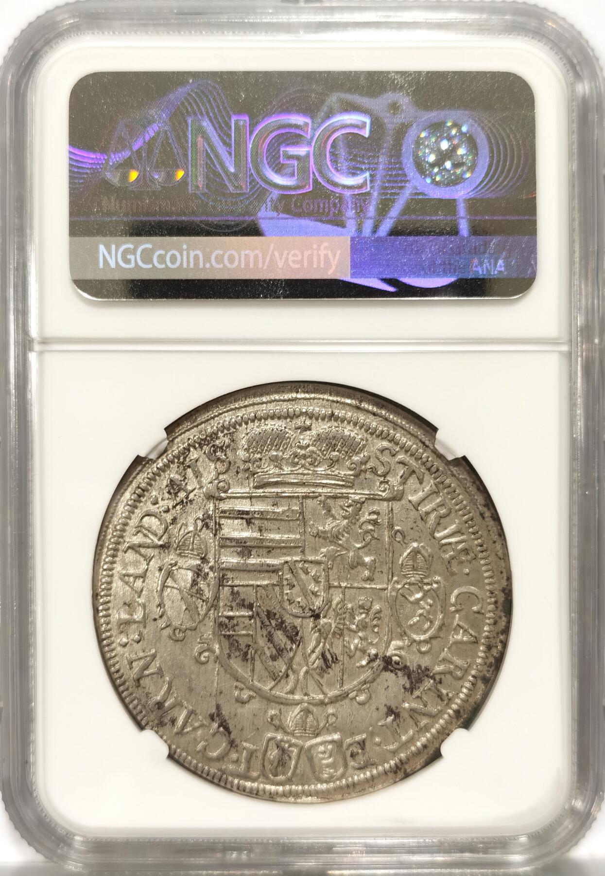 【麦稀奇世界钱币展】博洋堂“流萤染夏”六月精品专场暨第081期（全场包邮） NGC MS62 神罗德国阿萨斯公国1620年利奥波德大公泰勒 N榜冠军分