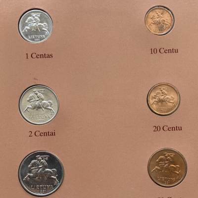 2024龙年第15场钱币拍卖 - 立陶宛-世界各国UNC硬币套币富兰克林包装