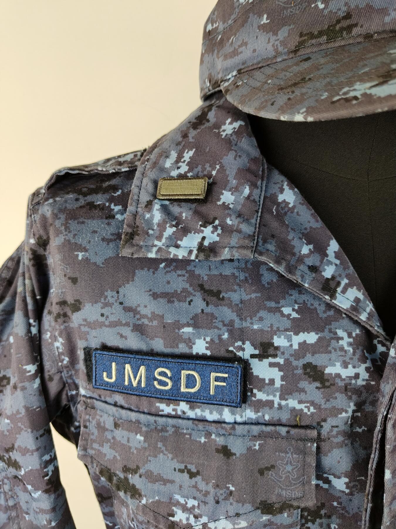 全场0元起拍 第165期 咸鱼国勋章拍卖专场 6月16日（周日）下午6：00开始 S&G第一版复刻 海自洋上迷彩7a一套 带二尉銜名牌 自卫舰旗臂章  胸围108 肩宽44 衣长72 袖长60 腰围82 裤长105