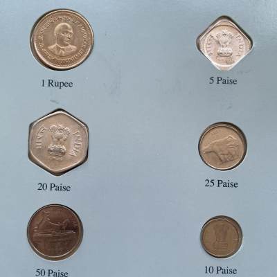 2024龙年第15场钱币拍卖 - 印度-世界各国UNC硬币套币富兰克林包装