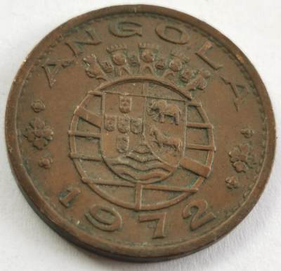 外国散币20240612场次（中拍皆有赠品），每周两拍，可寄存 - 葡属安哥拉1972年1埃斯库多铜币