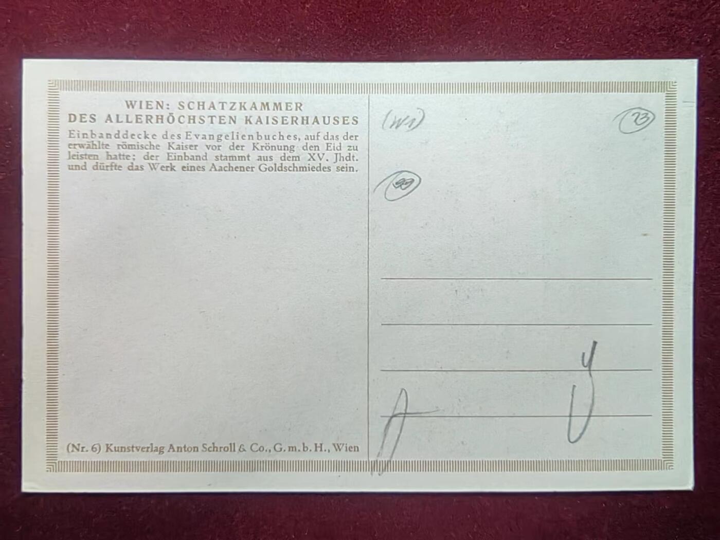 联合阁邮币社™ ——“古典明信片专场” 当选的罗马皇帝在加冕前宣誓