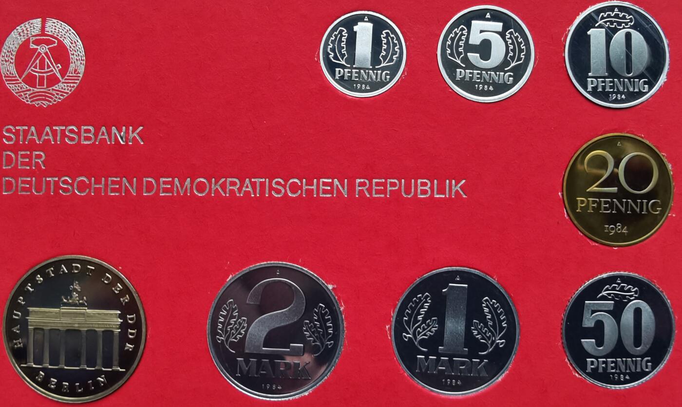 东德1985年精制套币 Proof sst