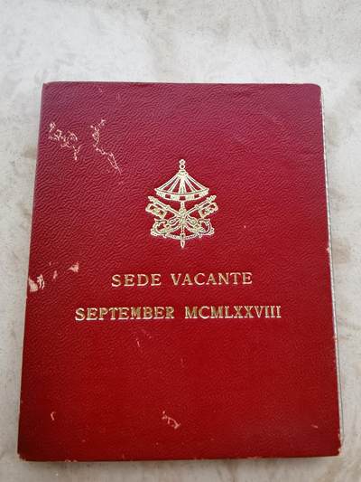 道一币馆币章第七十四场 - 原包装 梵蒂冈1978年第二次缺位500里拉纪念银币