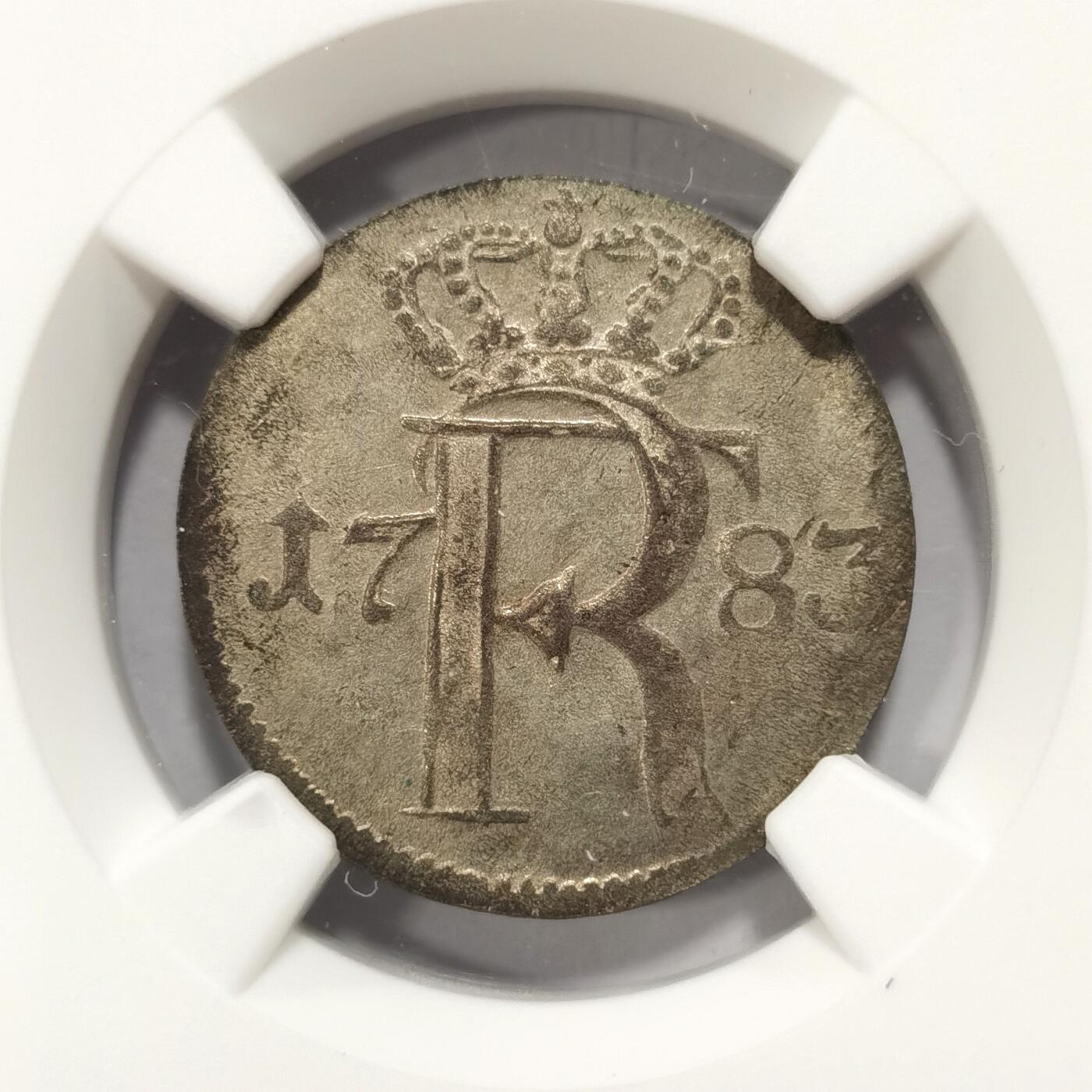 【麦稀奇世界钱币展】博洋堂“流萤染夏”六月精品专场暨第081期（全场包邮） NGC MS62 德国普鲁士1783年1/24泰勒银币