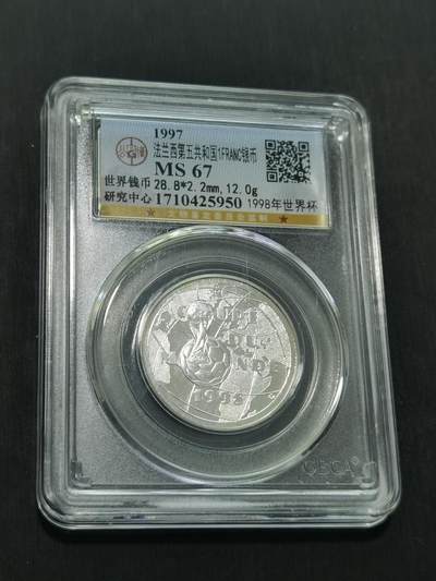 臻藏泉阁国内外钱币 - 法国世界杯银币