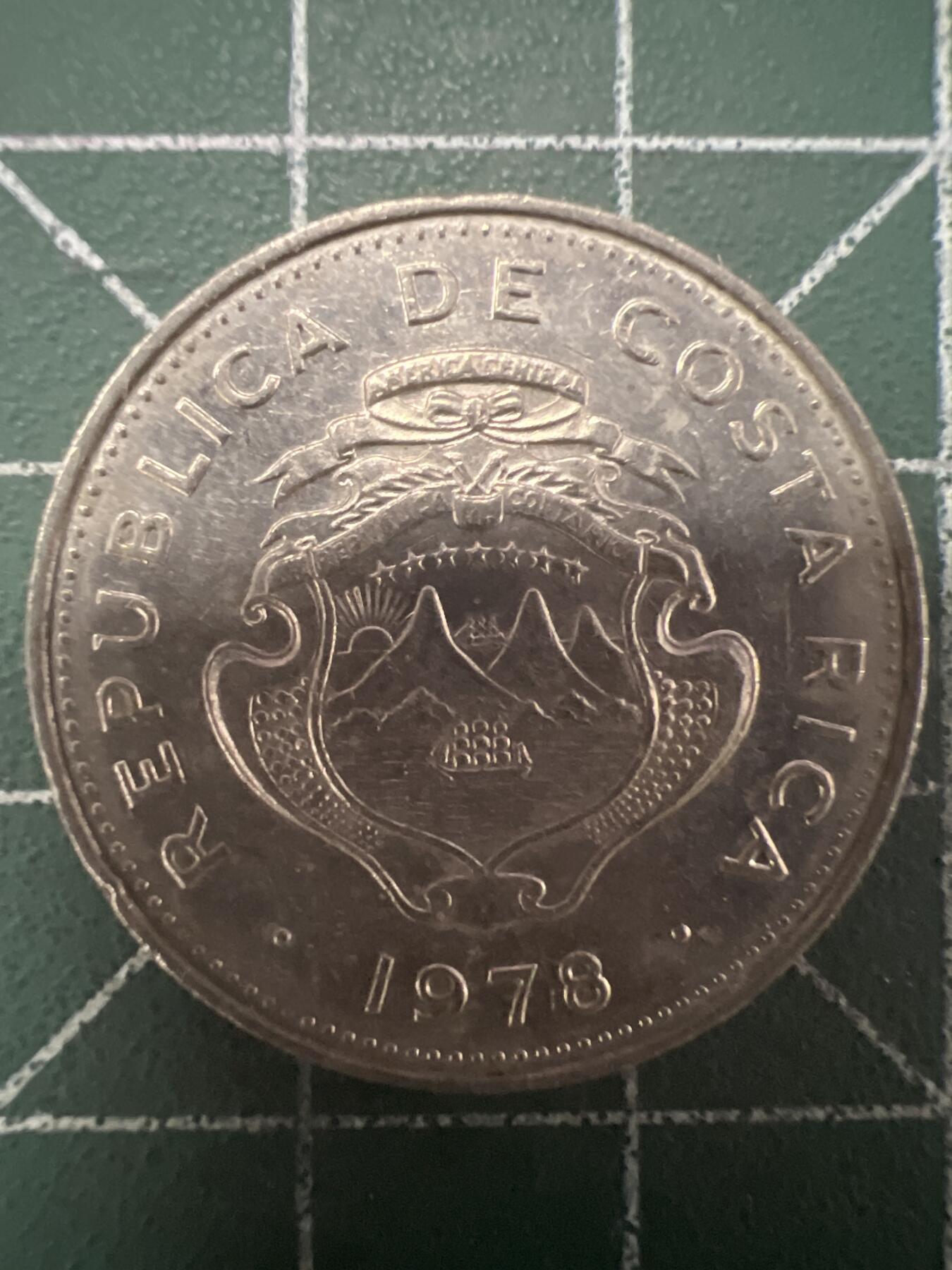 第664期 硬币专场 （无押金，捡漏，全场50包邮，偏远地区除外，接收代拍业务，本店十天发一次货） 哥斯达黎加50分 1978年