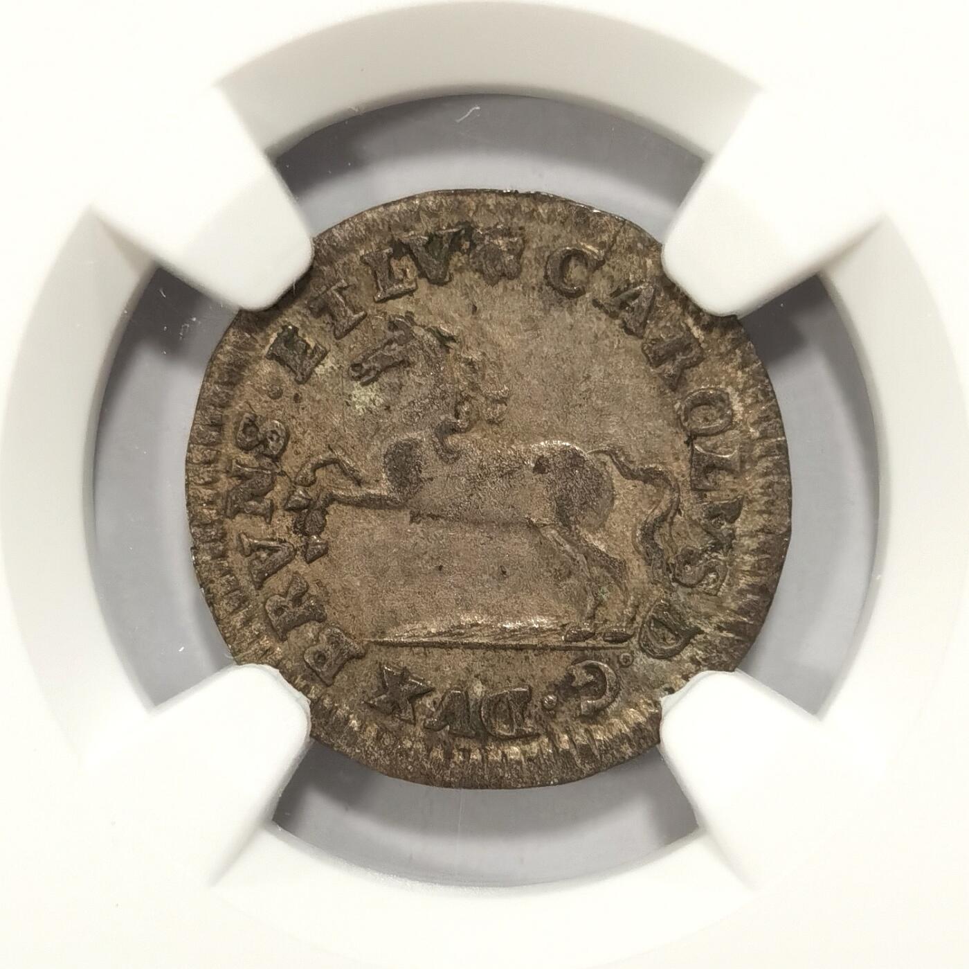 【麦稀奇世界钱币展】博洋堂“流萤染夏”六月精品专场暨第081期（全场包邮） NGC AU53 德国布伦瑞克-沃芬布特1753年飞马1/48泰勒银币