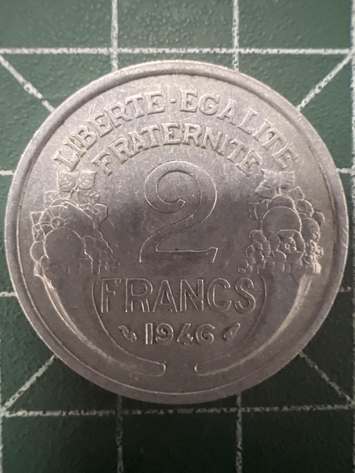 第626期 硬币专场 （无押金，捡漏，全场50包邮，偏远地区除外，接收代拍业务） 法国2法郎