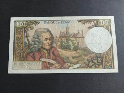 博彦收藏6月19日钱币专场 - 法国1967年10法郎VF 有2个针孔