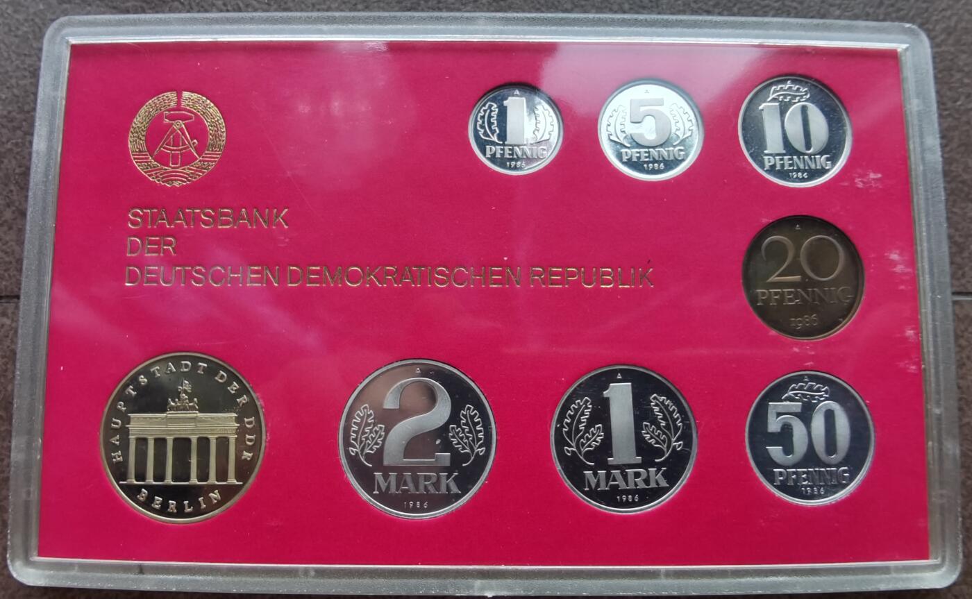 东德1986年精制套币 Proof set