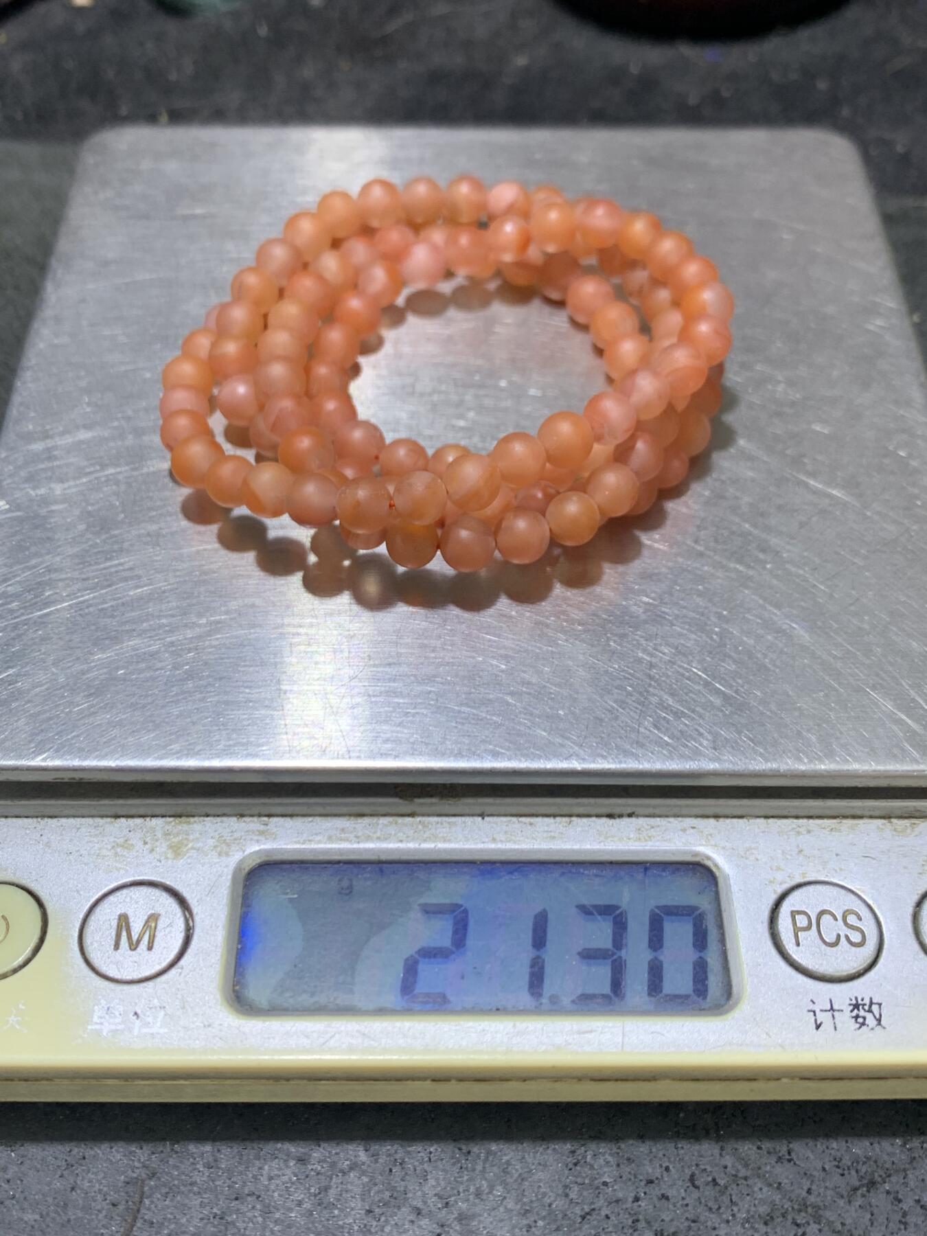 精美冰粉高润度保山南红亚光108手串一条，，