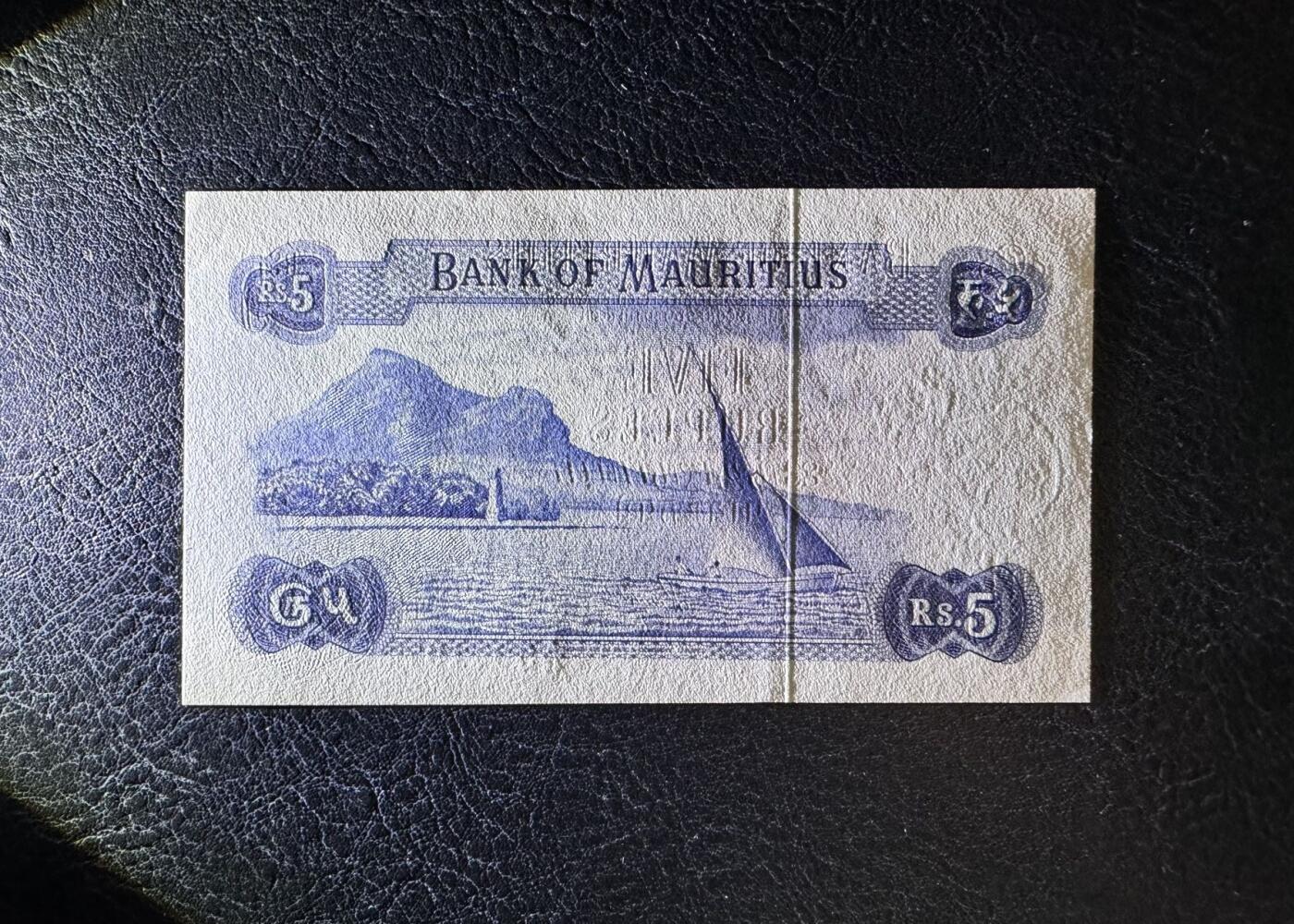 收藏联盟Quantum Auction 第353期拍卖  毛里求斯1967年5卢比 品相UNC 角微瑕 