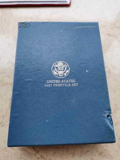 道一币馆币章第七十四场 - 原盒证 美国1987年精制币套装六枚套 含银币