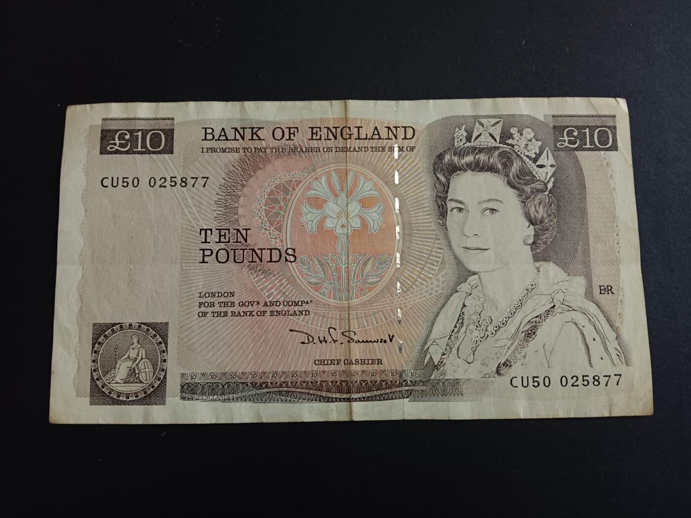 博彦收藏6月19日钱币专场 英国D系列10英镑 流通好品