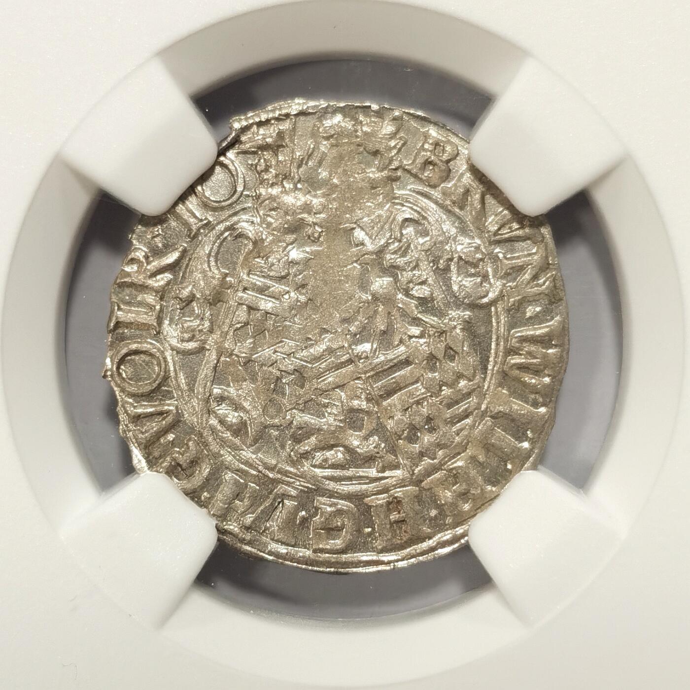 【麦稀奇世界钱币展】博洋堂“流萤染夏”六月精品专场暨第081期（全场包邮） NGC MS63 德国曼斯费尔德-博恩施泰特16XX年1/21泰勒银币