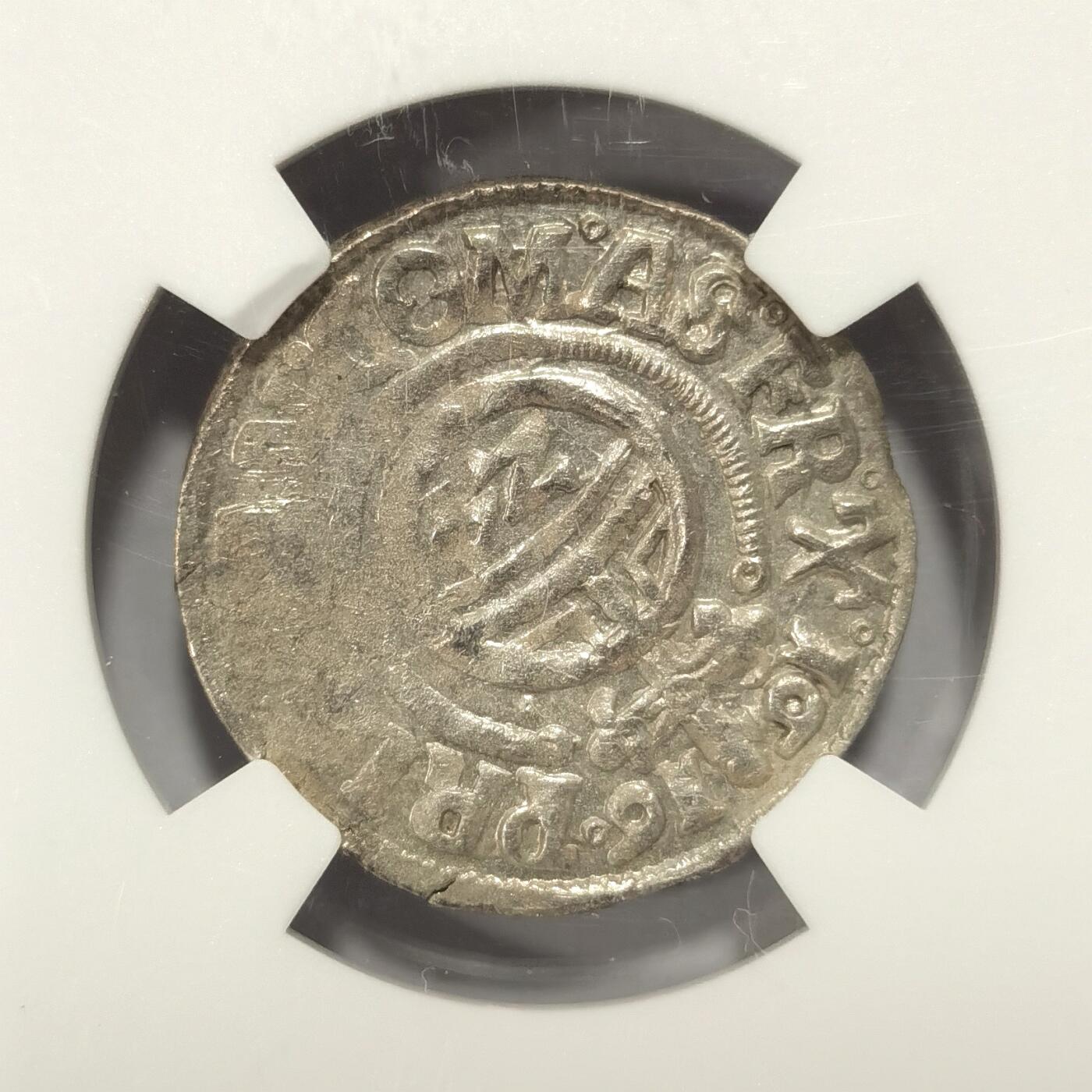 【麦稀奇世界钱币展】博洋堂“流萤染夏”六月精品专场暨第081期（全场包邮） NGC MS61 冠军分！德国安哈尔特1616年1/24泰勒银币