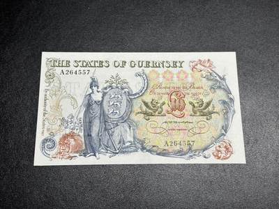 《外钞收藏家》第三百七十八期（连拍第二场） - 格恩西10镑 A冠 全新UNC BWC作品 荧光没什么问题