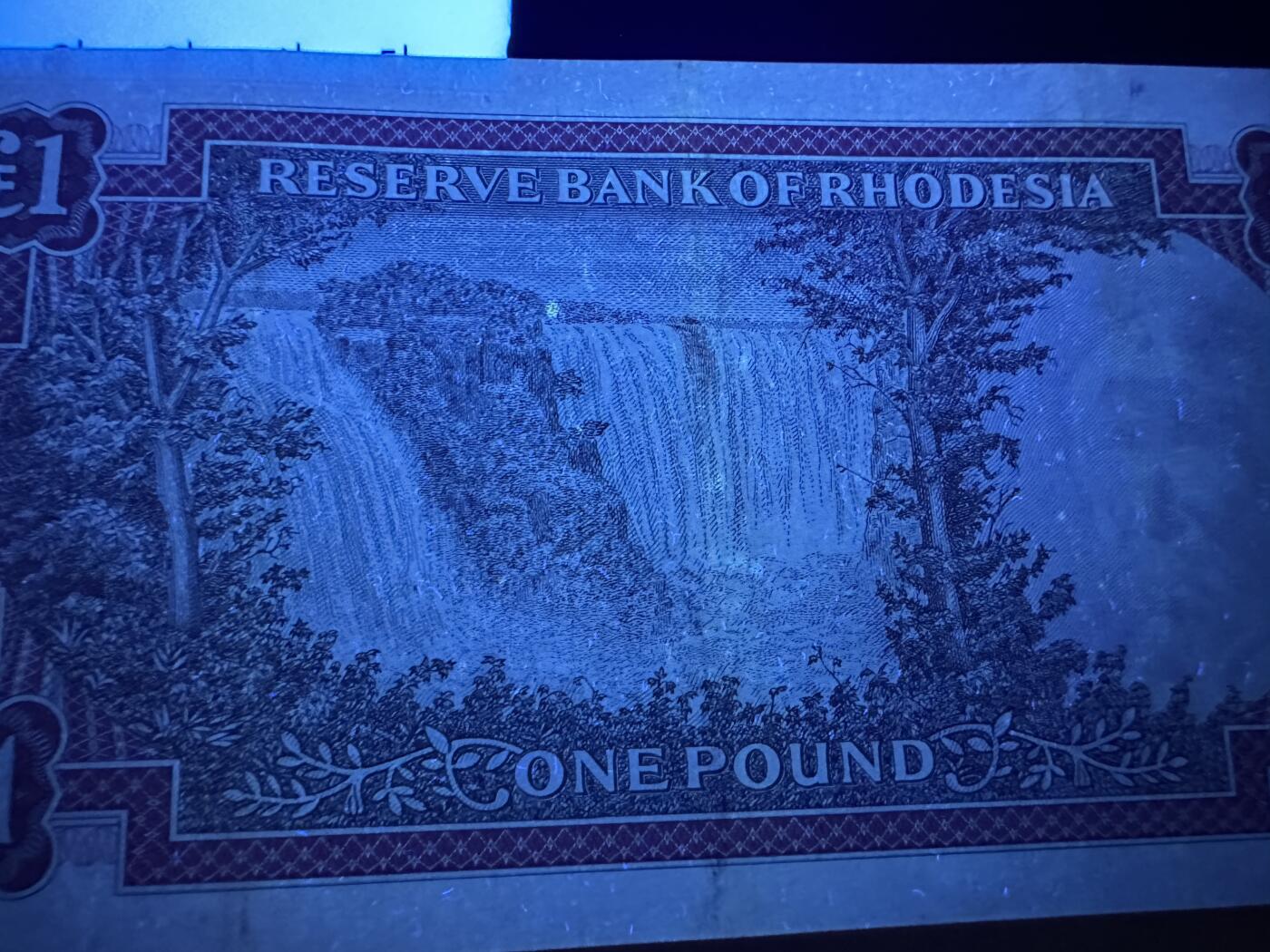 《外钞收藏家》第三百七十九期（连拍第一场） 1968年罗得西亚1镑 AU品相 精美小女王钞
