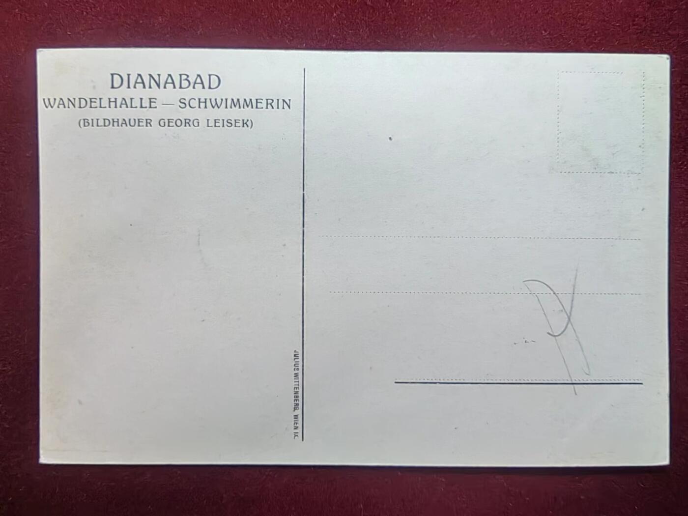 联合阁邮币社™ ——“古典明信片专场” 石雕像-安德尔哈勒游泳者