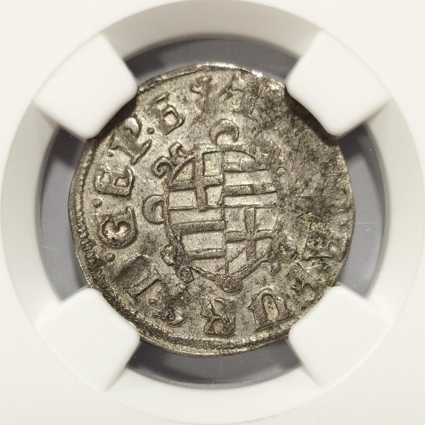 【麦稀奇世界钱币展】博洋堂“流萤染夏”六月精品专场暨第081期（全场包邮） NGC AU53 冠军分！德国帕德博恩1612年1/24泰勒银币