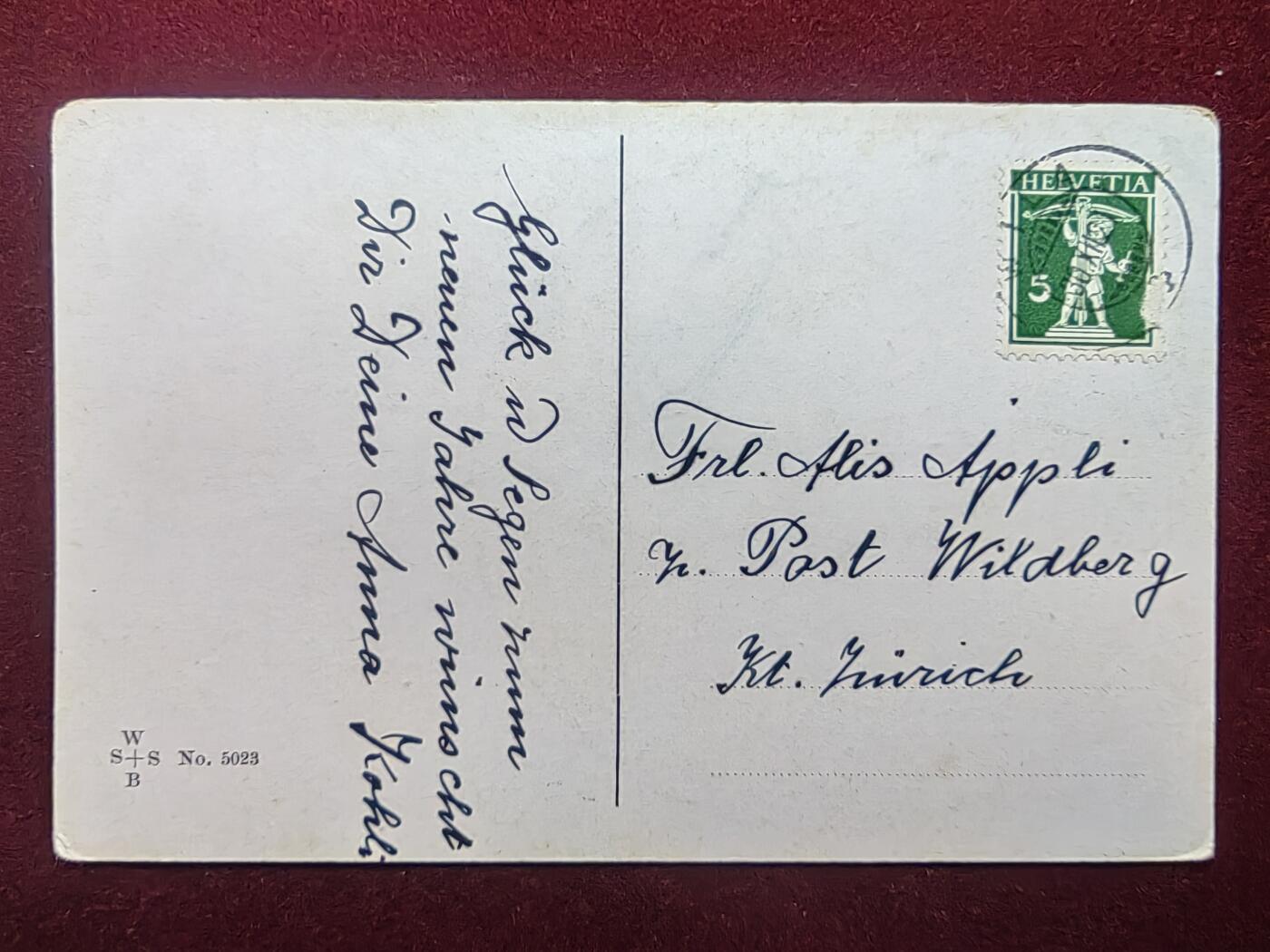 联合阁邮币社™ ——“古典明信片专场” 祝福花片（实寄）