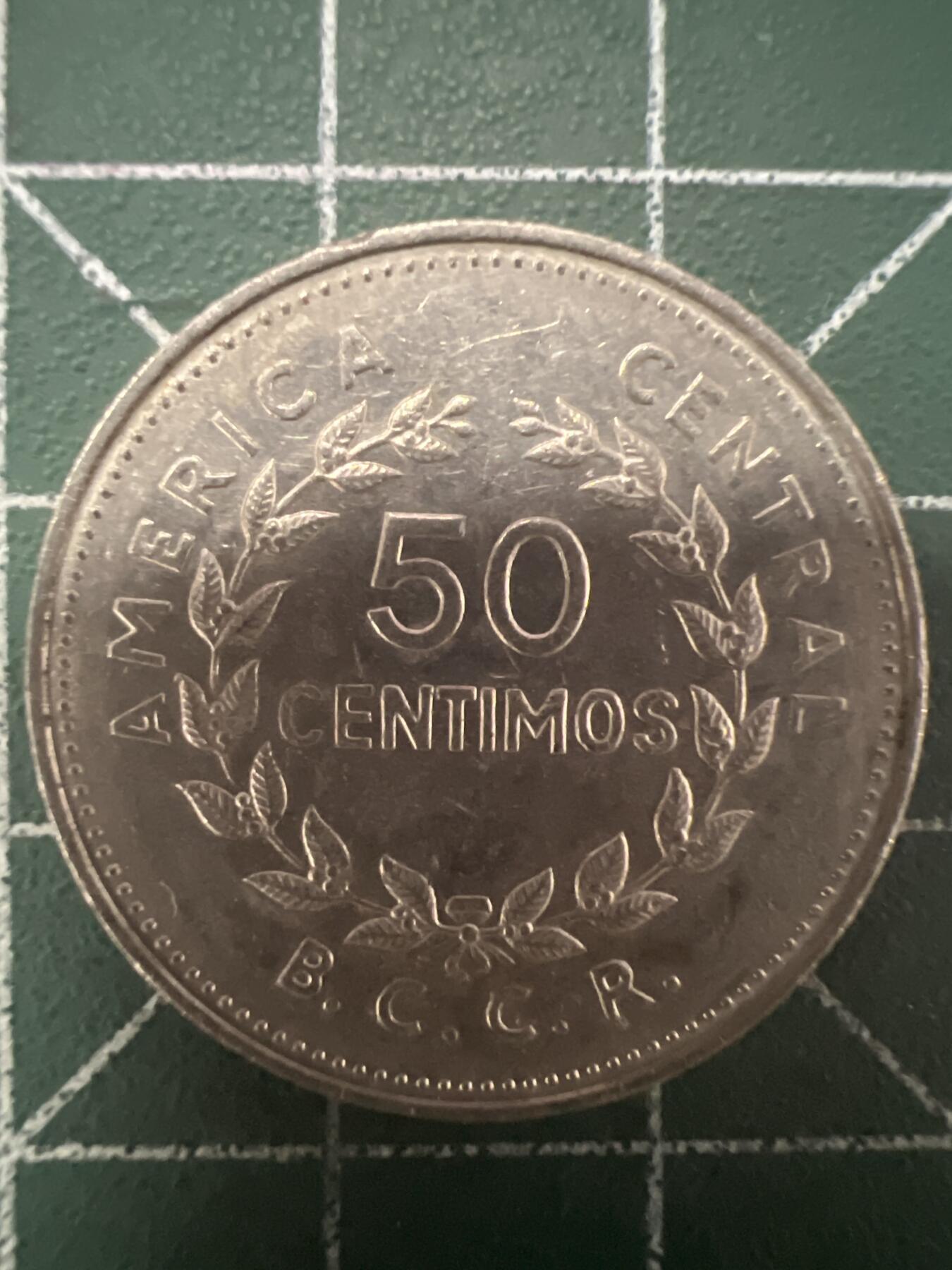 第664期 硬币专场 （无押金，捡漏，全场50包邮，偏远地区除外，接收代拍业务，本店十天发一次货） 哥斯达黎加50分 1978年