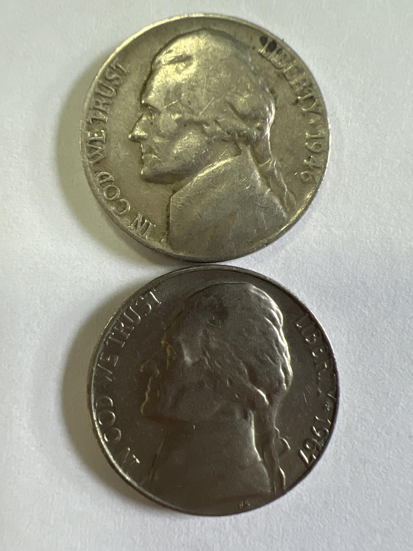 第627期 硬币专场 （无押金，捡漏，全场50包邮，偏远地区除外，接收代拍业务） 美五分两枚