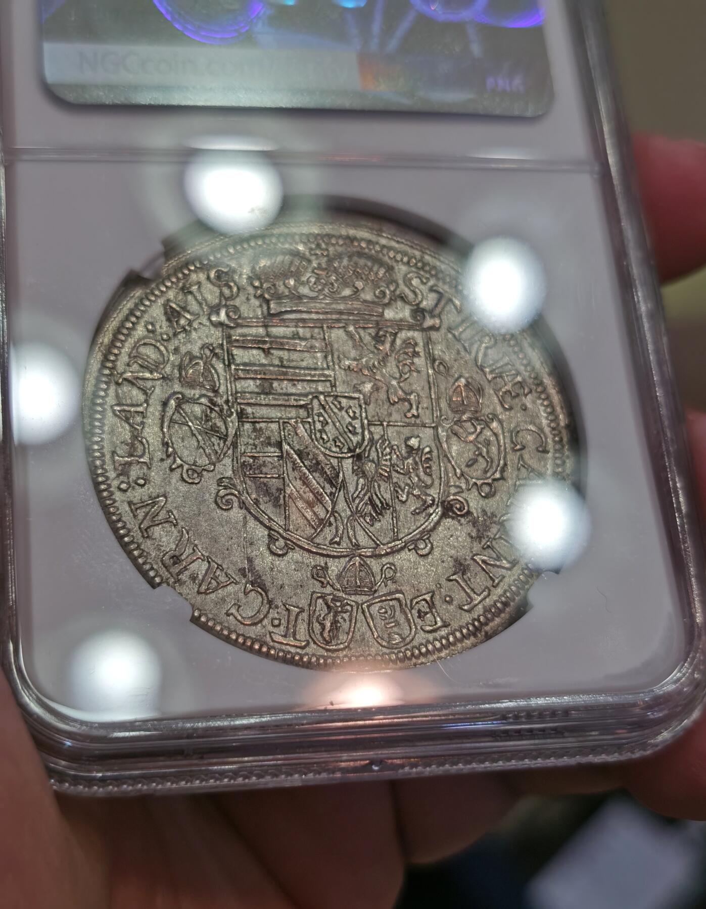 【麦稀奇世界钱币展】博洋堂“流萤染夏”六月精品专场暨第081期（全场包邮） NGC MS62 神罗德国阿萨斯公国1620年利奥波德大公泰勒 N榜冠军分