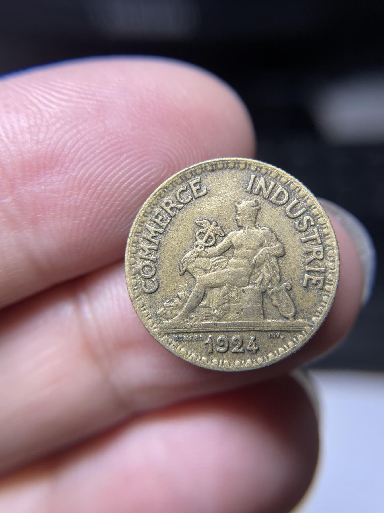 2024年集古藏今外币拍卖第九期-第1场—（总第81拍） 1924年法国商业币50分