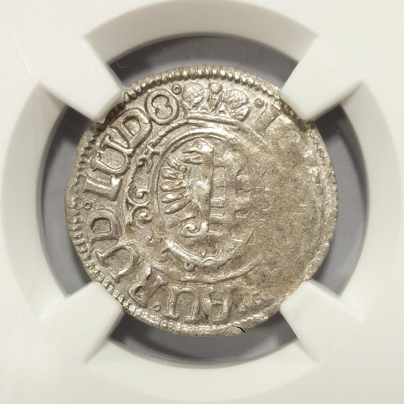 【麦稀奇世界钱币展】博洋堂“流萤染夏”六月精品专场暨第081期（全场包邮） NGC MS61 冠军分！德国安哈尔特1616年1/24泰勒银币