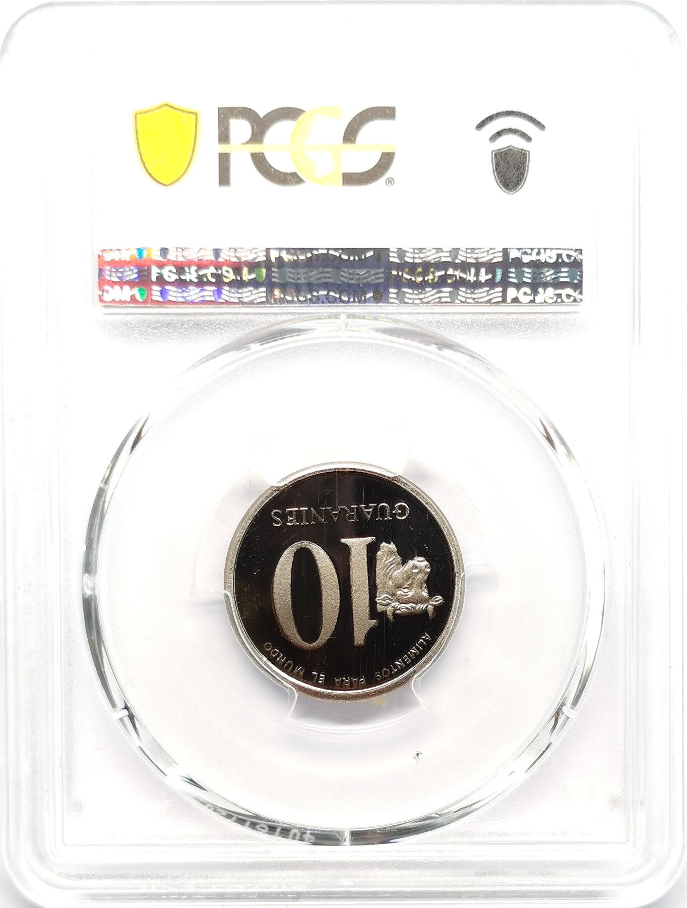 凡希社世界钱币微拍第二百七十三期 1980巴拉圭Gral纪念10G精铸PCGS-PR70DCAM，铸造仅1000枚！