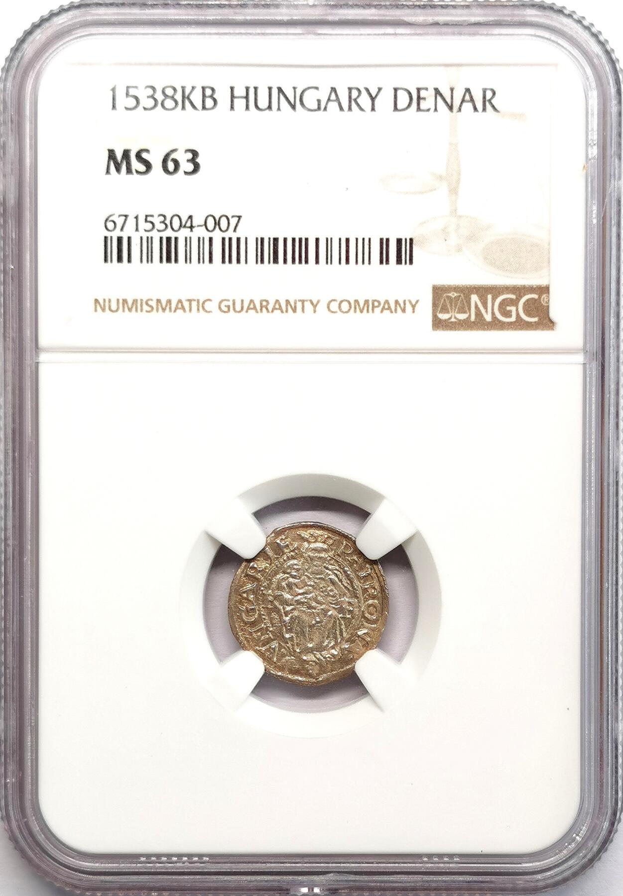 凡希社世界钱币微拍第二百七十三期 1538KB匈牙利王国DENAR银币NGC-MS63