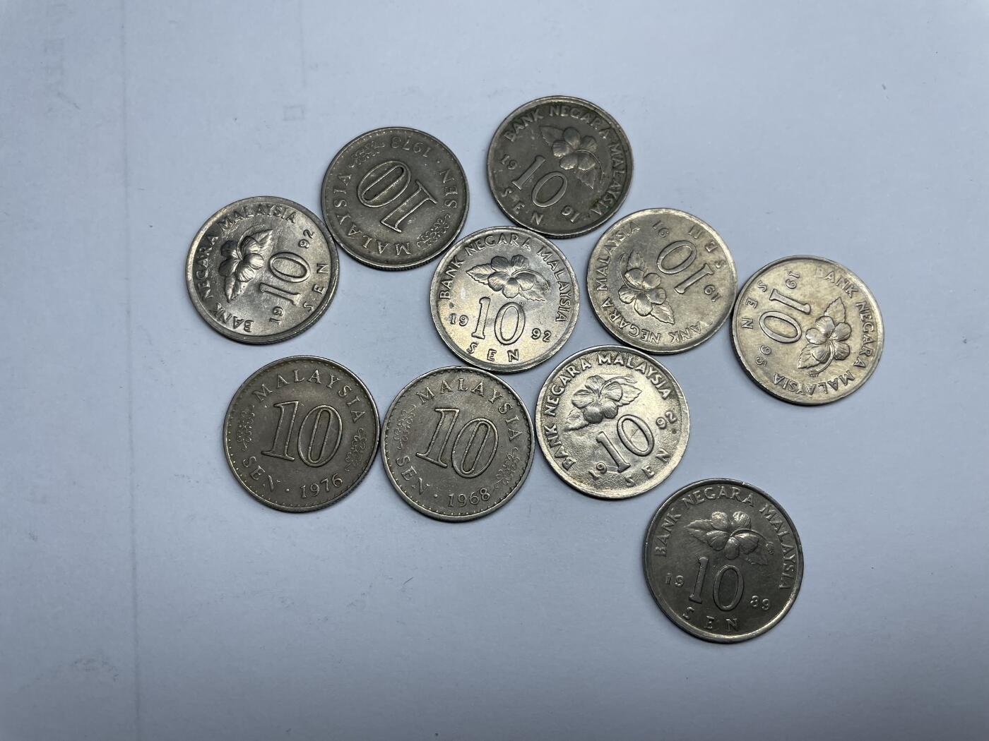 2024年集古藏今外币拍卖第九期-第3场—（总第83拍） 马来西亚10分10枚