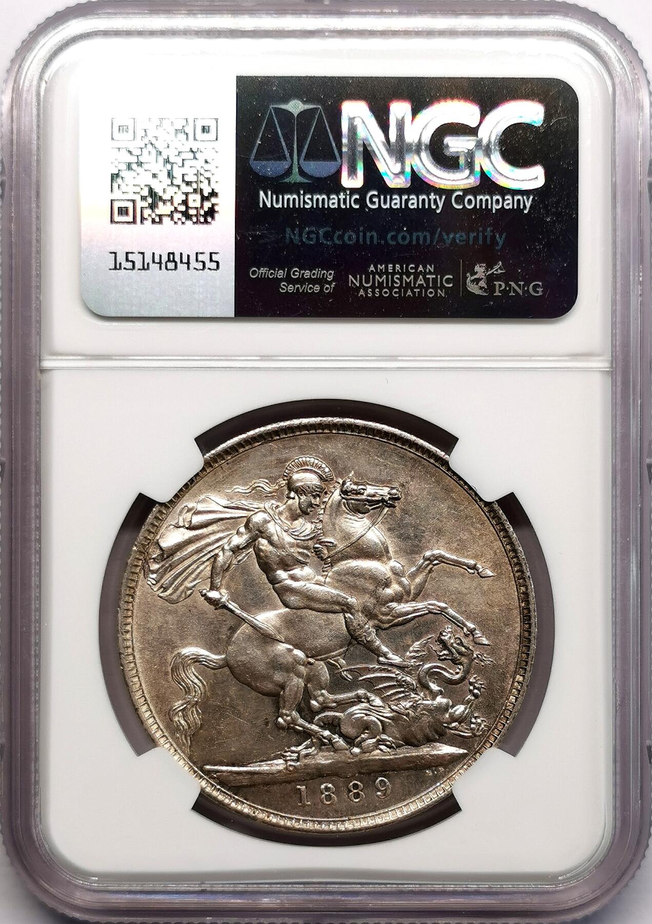 凡希社世界钱币微拍第二百七十三期 1889英国老维高冠马剑NGC-UNCD