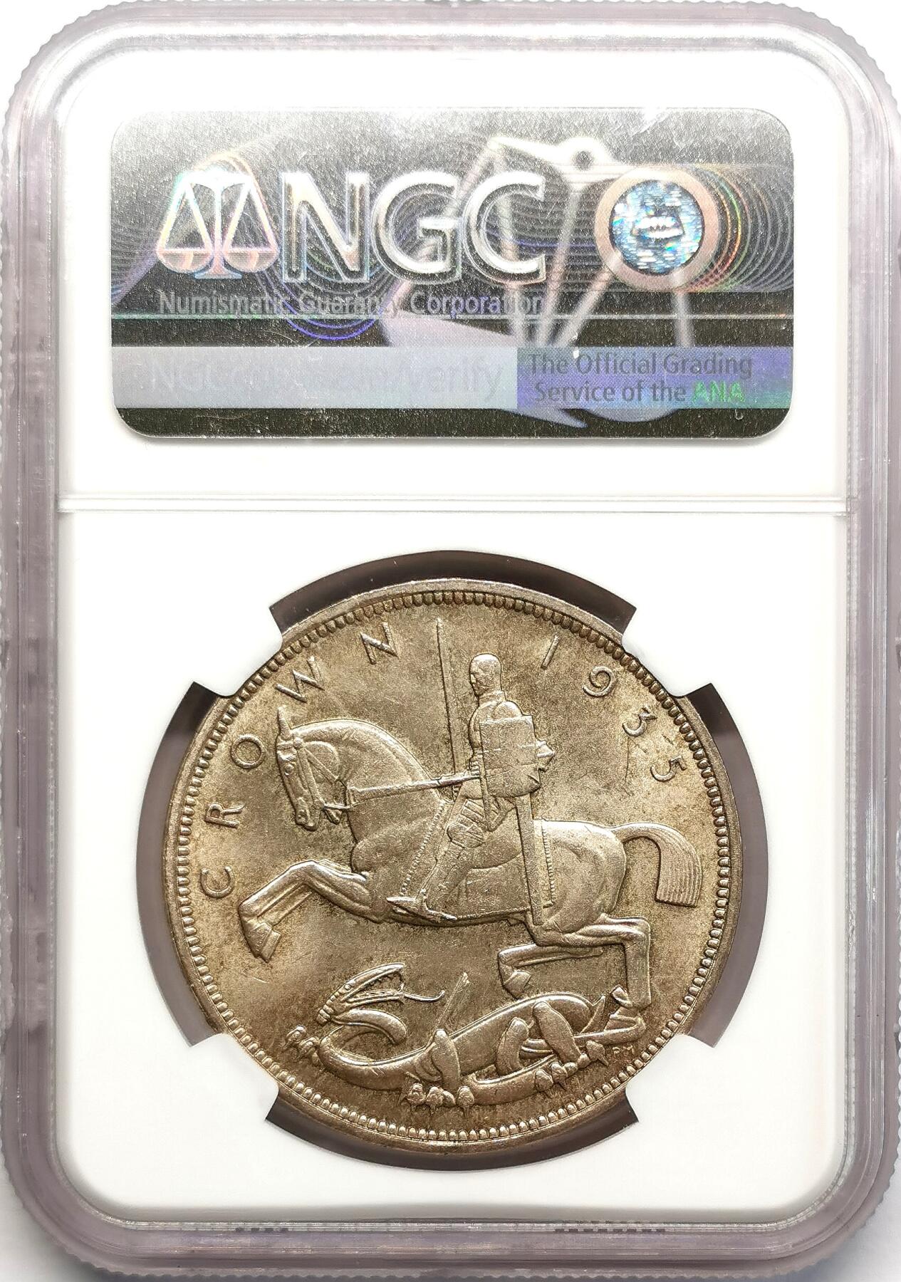 凡希社世界钱币微拍第二百七十三期 1935英国乔五木马马剑NGC-MS63