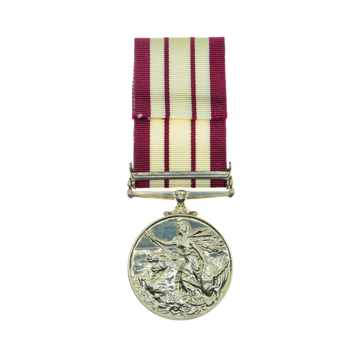 【麦稀奇世界钱币展】勋交所6月15日展会拍卖 英国海军常规服役奖章，银质，“近东”勋条，颁发量17800枚左右