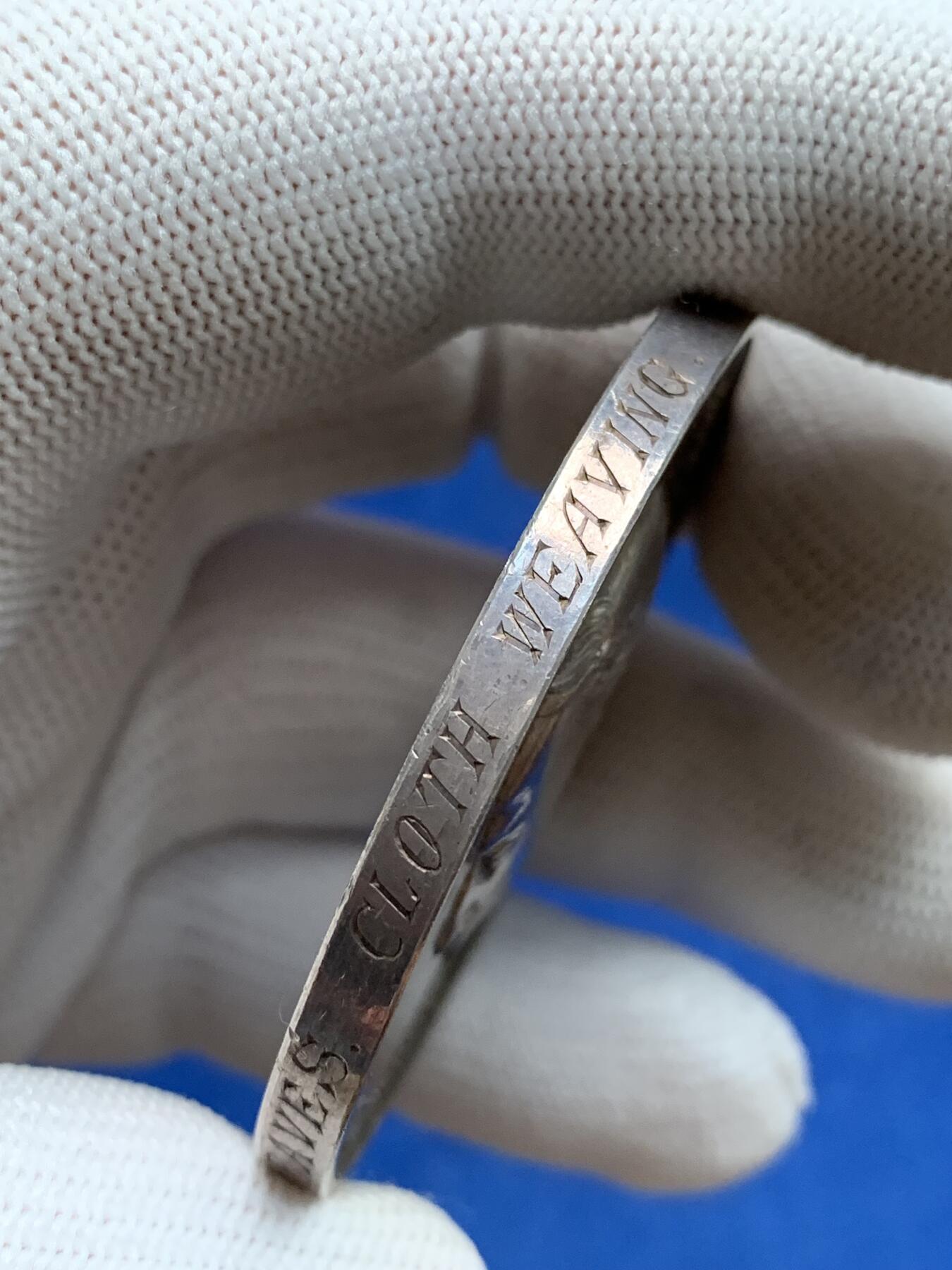 《竞宝斋》第281场- 周日，周一 ，周二3场连拍 （全场包邮） 英国1897年伦敦城市行业协会银质奖章，威尔士亲王，未来的爱德华七世，74.8g，51.2mm