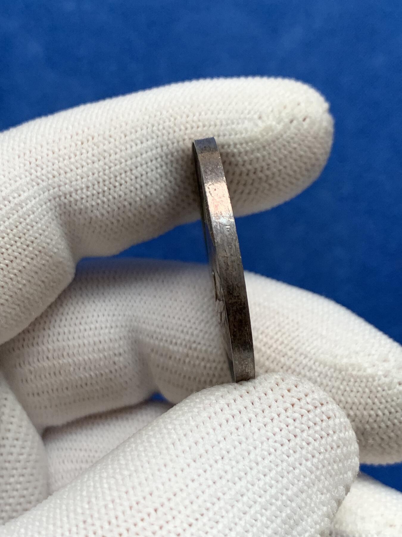 《竞宝斋》第281场- 周日，周一 ，周二3场连拍 （全场包邮） 法国银质jeton，拿破仑头像鲁昂市政厅，14.97g，32mm，早期光边原铸