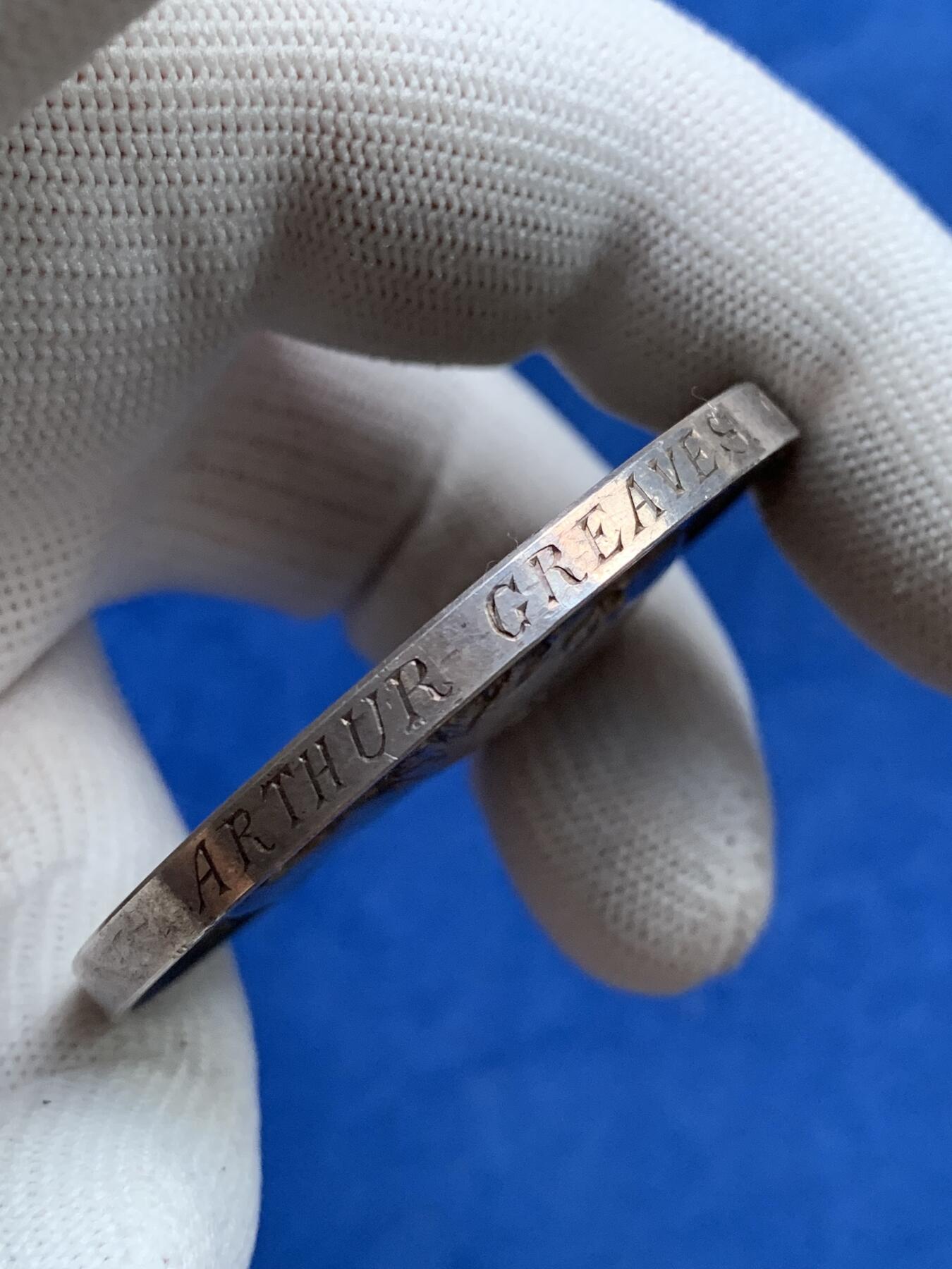 《竞宝斋》第281场- 周日，周一 ，周二3场连拍 （全场包邮） 英国1897年伦敦城市行业协会银质奖章，威尔士亲王，未来的爱德华七世，74.8g，51.2mm