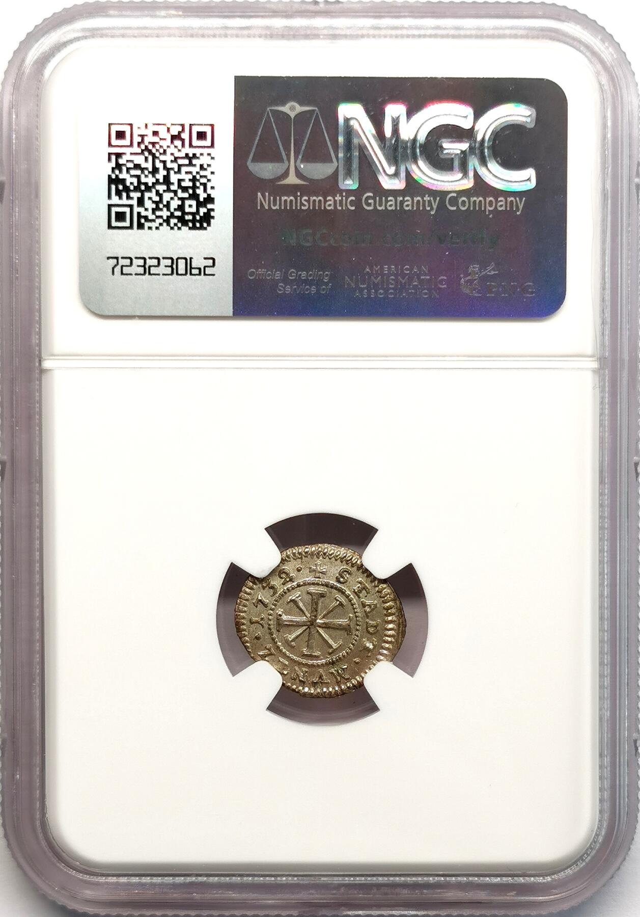 凡希社世界钱币微拍第二百七十三期 1732纽伦堡自由市1K银辅币NGC-MS65，收藏级！