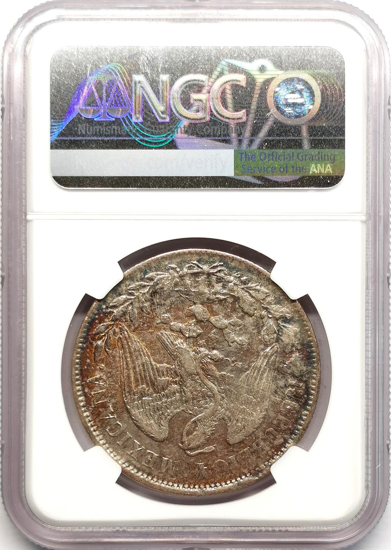 凡希社世界钱币微拍第二百七十三期 1898GO墨西哥直边鹰洋NGC-AUD