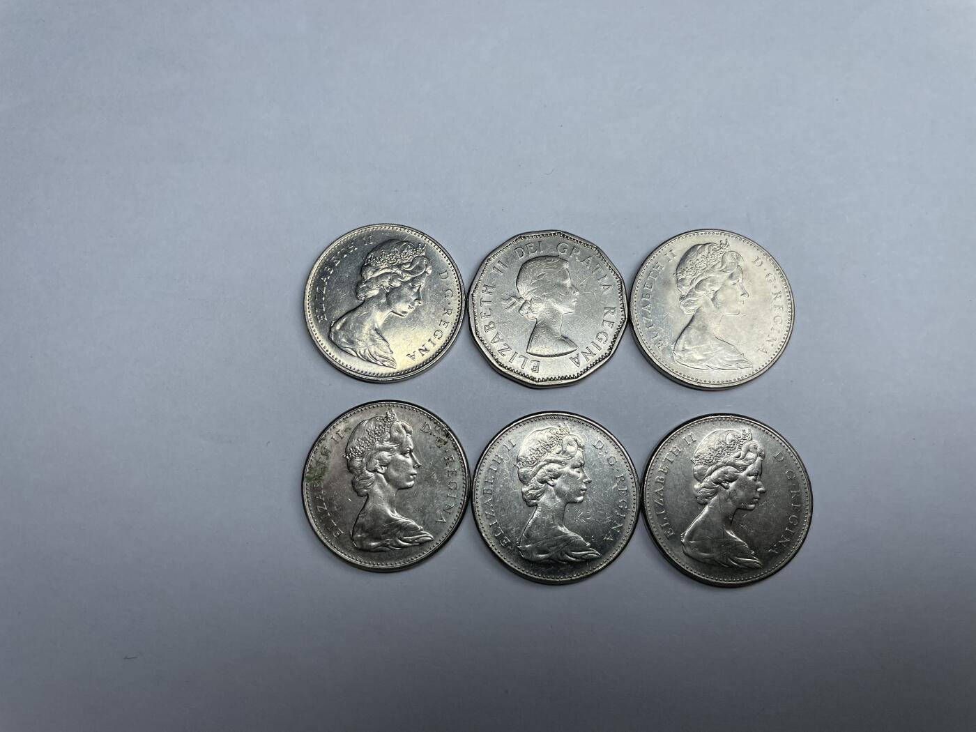 2024年集古藏今外币拍卖第九期-第2场—（总第82拍） 加拿大5分6枚